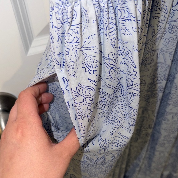 Wonderly Light Blue Floral Halter Maxi Dress - Picture 6 of 6